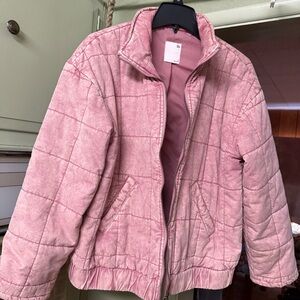 Super cute SO brand Women’s Size M Winter Coat Pink Quilted, Worn A Couple Times